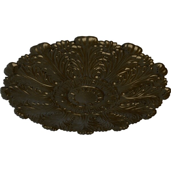 Durham Ceiling Medallion (Fits Canopies Up To 4 1/4), Hand-Painted Green Gold, 31OD X 1 1/2P